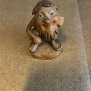 Charming Brown Gnome Figurine Anri
Wooden carved